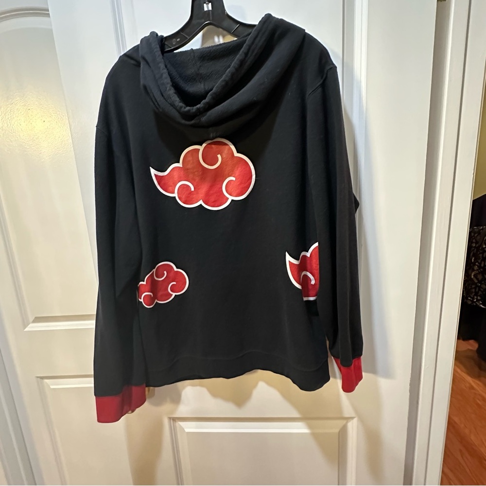 Vintage 2002 naruto viz akatsuki sasuke hoodie size XXL - Picture 6 of 10